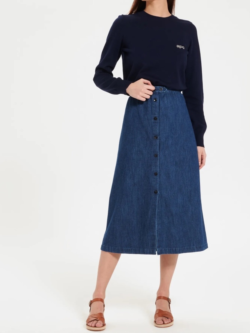 APC Denim Deuville Skirt – Indigo Blue